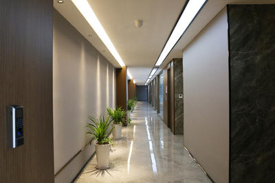 Office area corridor